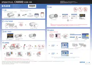 EPSON爱普生STYLUS CX8300 首先阅读